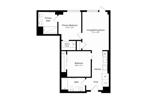 B02 Floor Plan at Morse, Washington, 20002